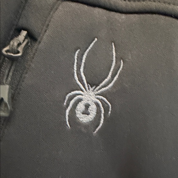 Spyder Medium Men’s Track Jacket with Hood - inside is fleece - Picture 4 of 7